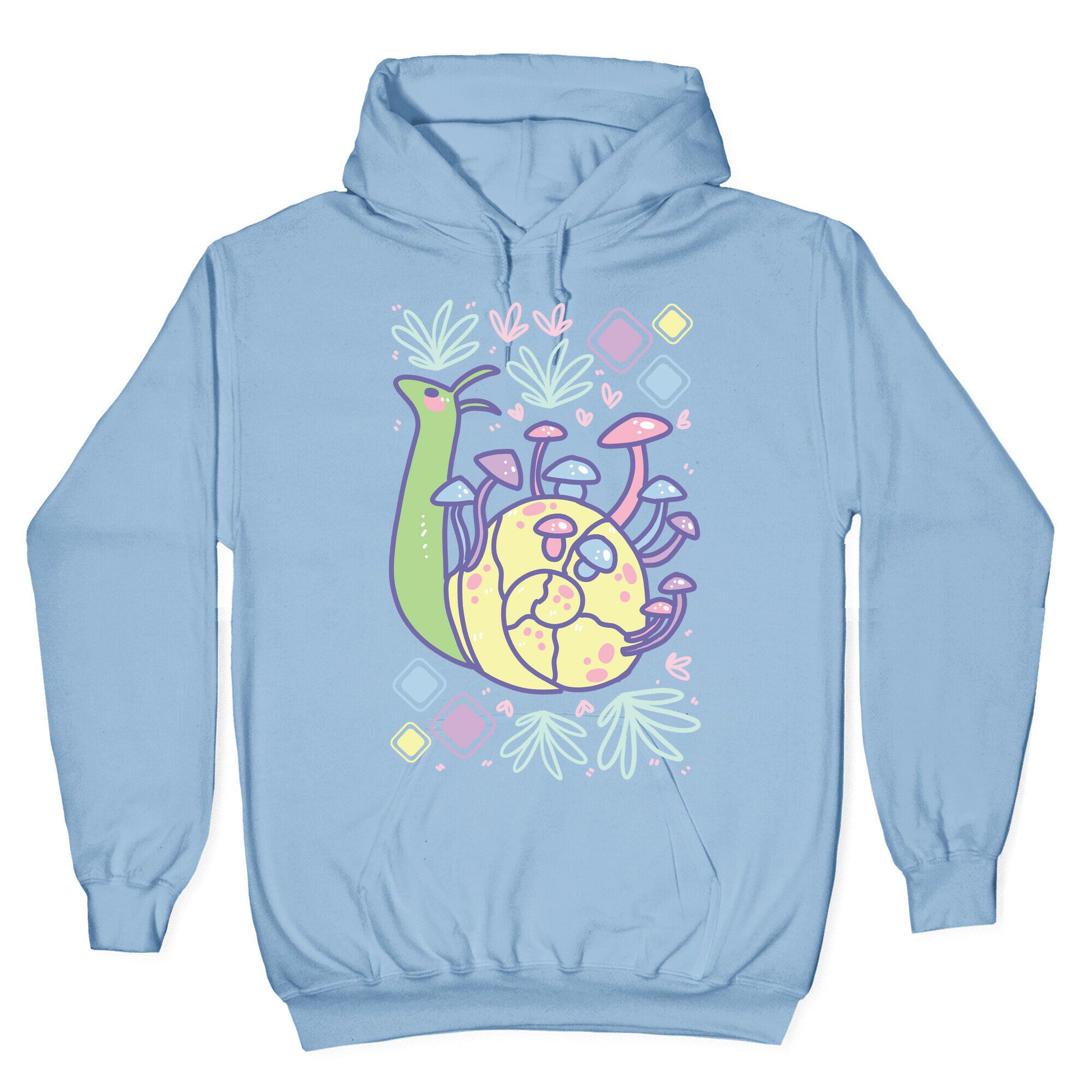Pastel Mushroom Snail Hoodie