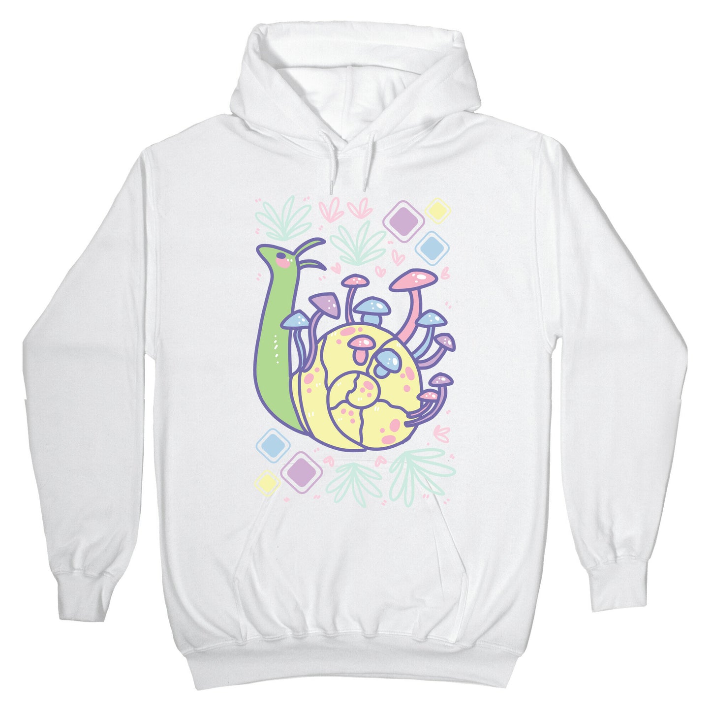 Pastel Mushroom Snail Hoodie