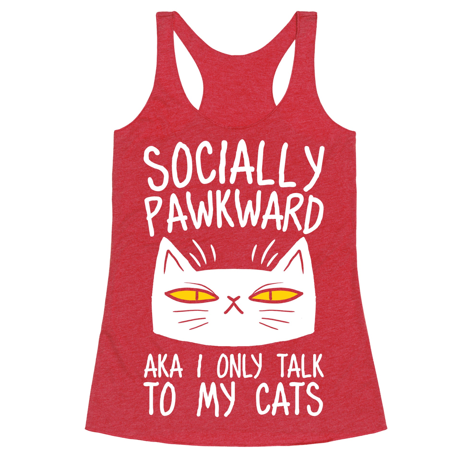 Socially Pawkward Racerback Tank