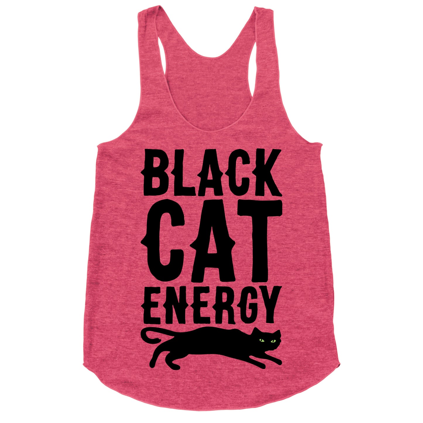 Black Cat Energy Parody Racerback Tank