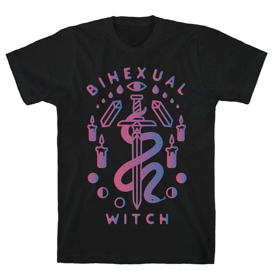 Bihexual Witch Bisexual Pride Colors T-Shirt
