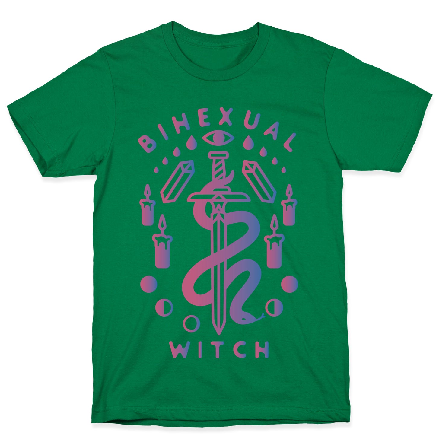 Bihexual Witch Bisexual Pride Colors T-Shirt