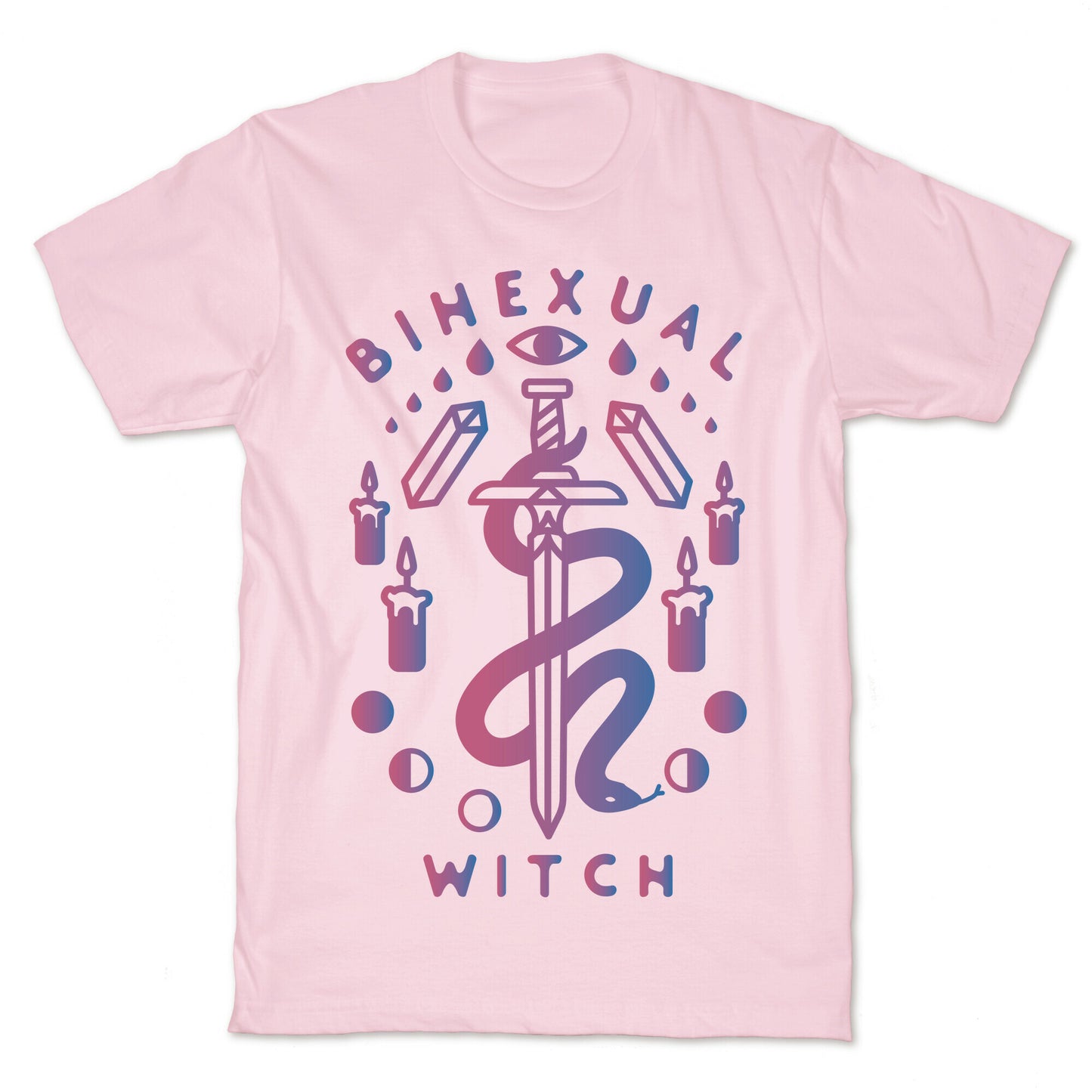 Bihexual Witch Bisexual Pride Colors T-Shirt