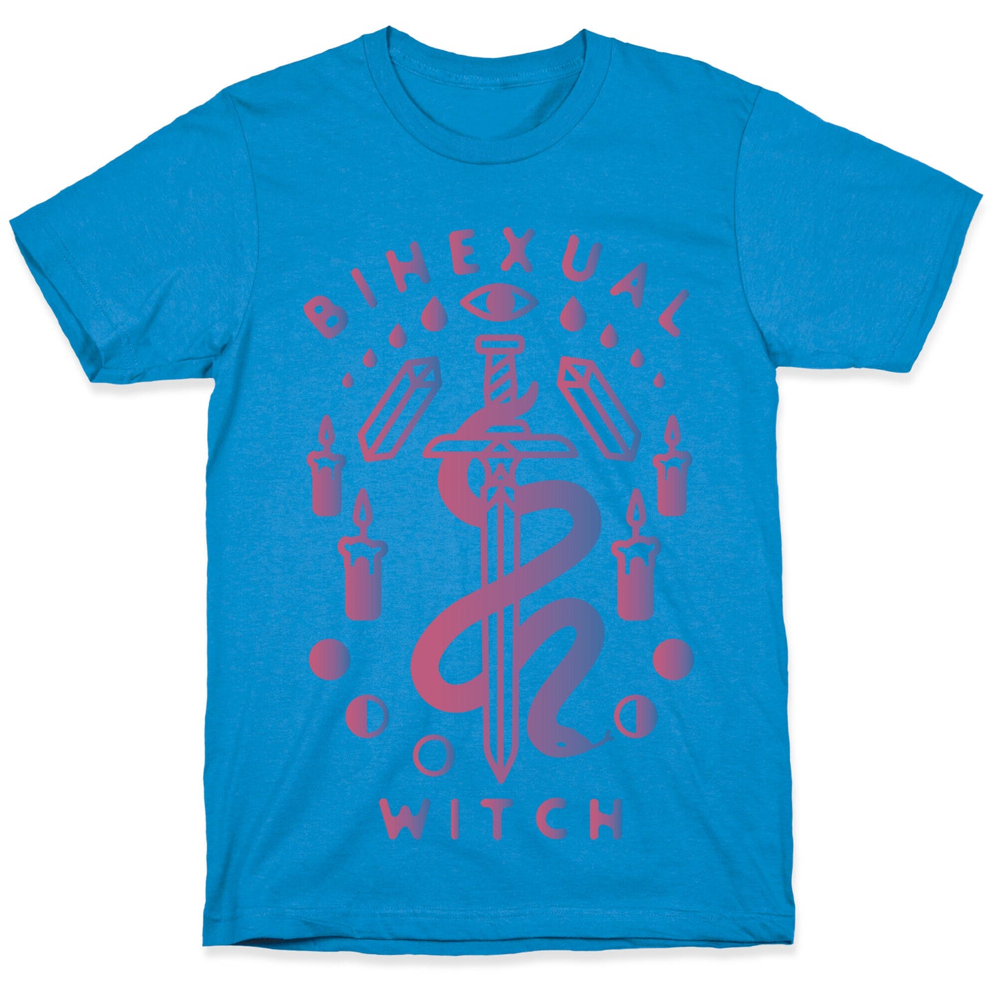 Bihexual Witch Bisexual Pride Colors T-Shirt
