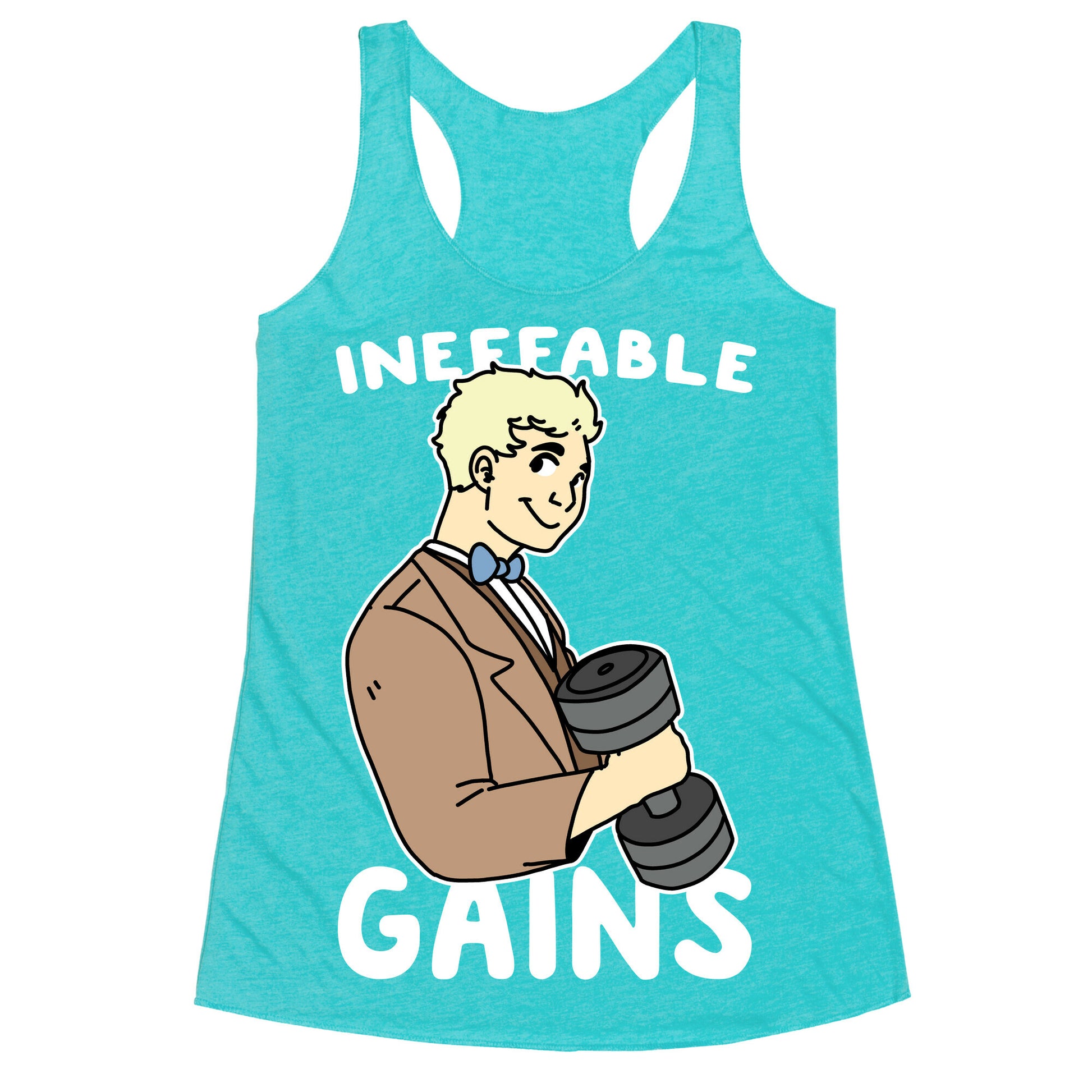 Ineffable Gains - Aziraphale  Racerback Tank
