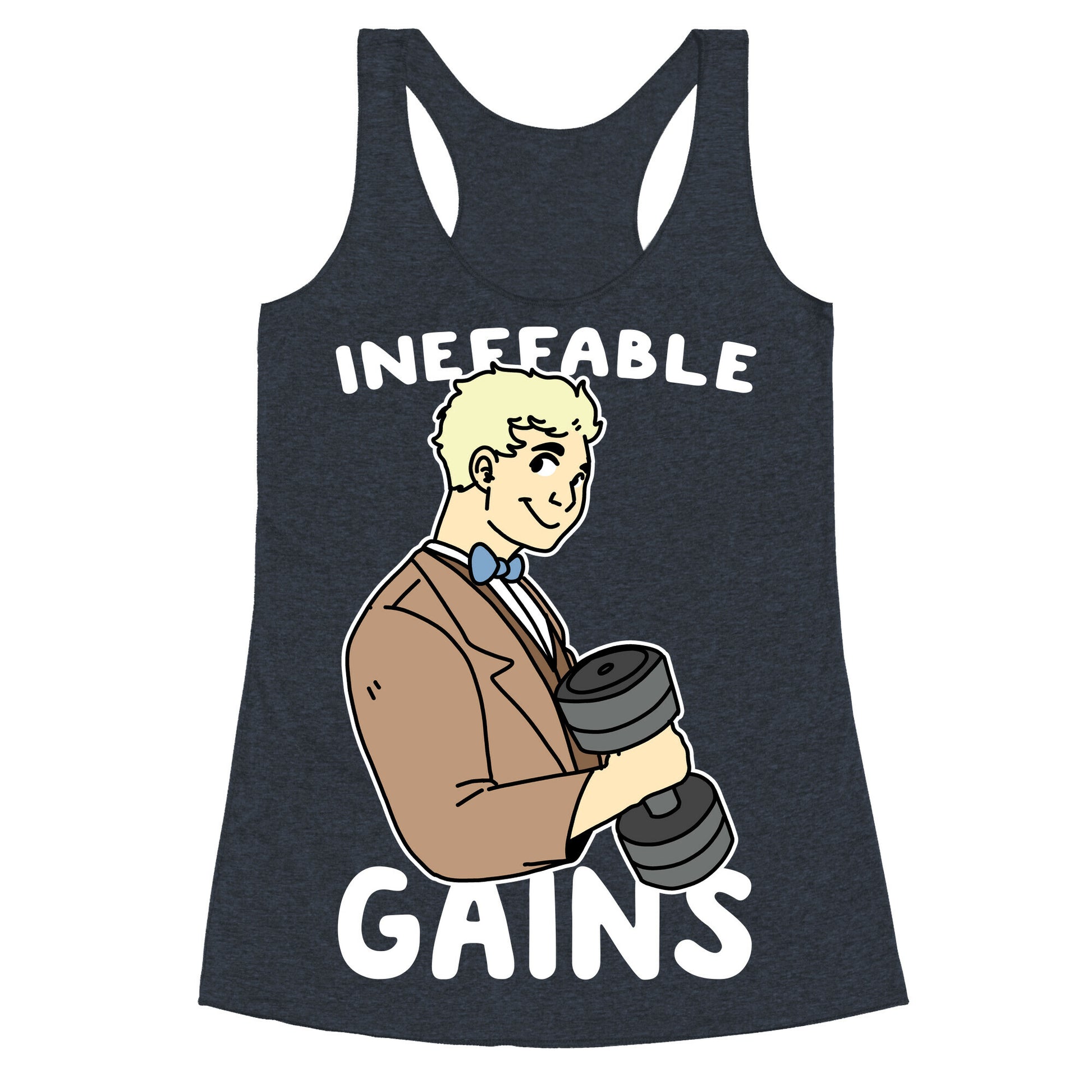 Ineffable Gains - Aziraphale  Racerback Tank