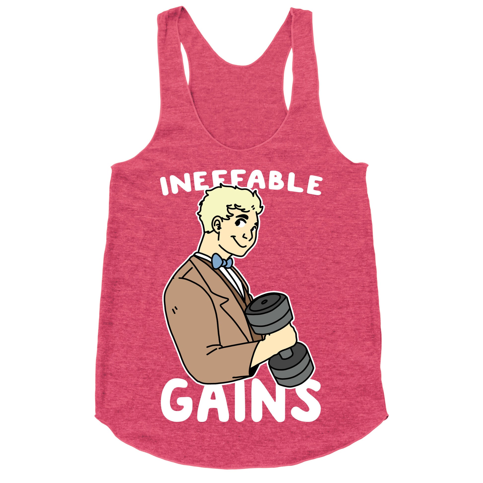 Ineffable Gains - Aziraphale  Racerback Tank