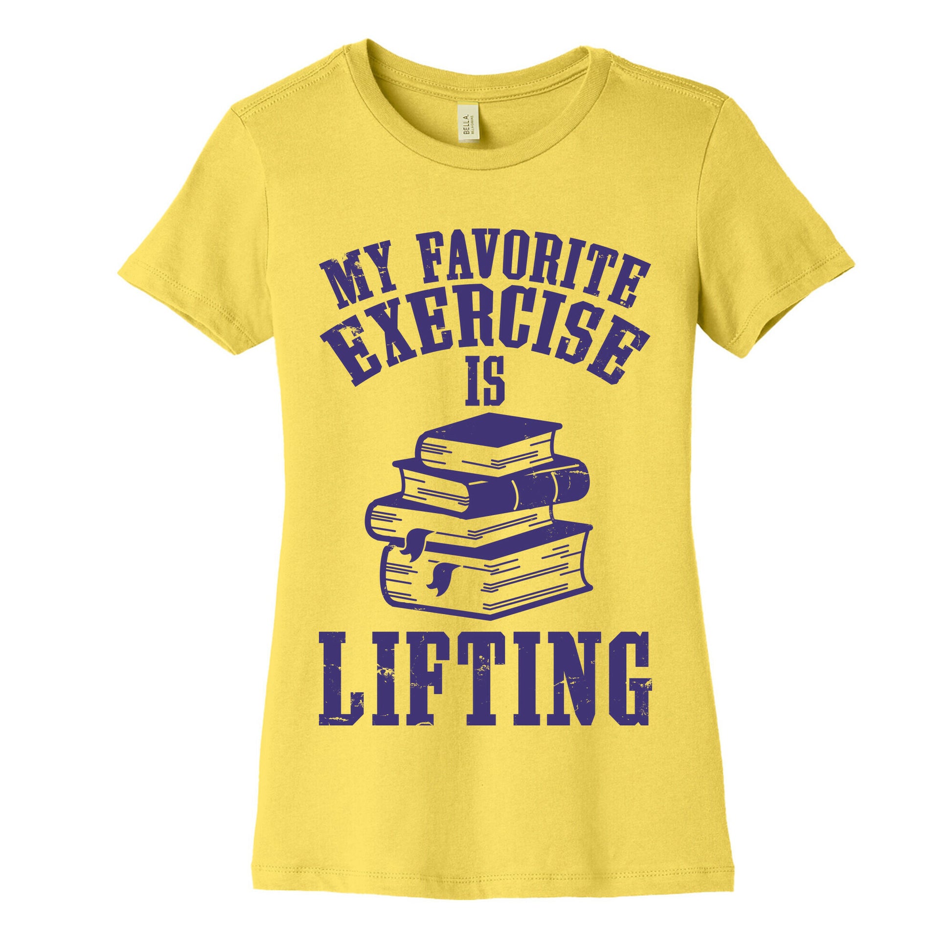 My Favorite Exercise is Lifting Books Women's Cotton Tee