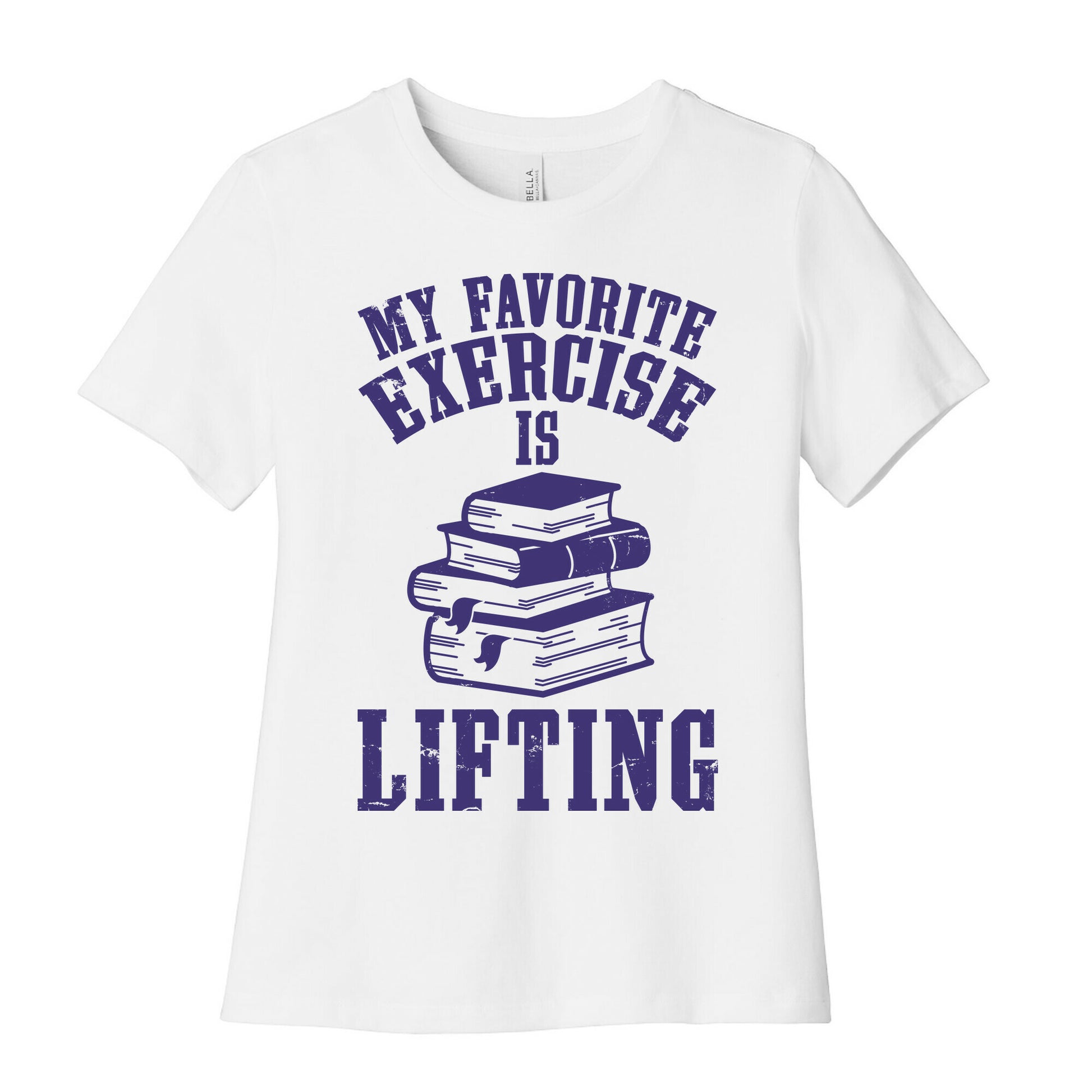 My Favorite Exercise is Lifting Books Women's Cotton Tee