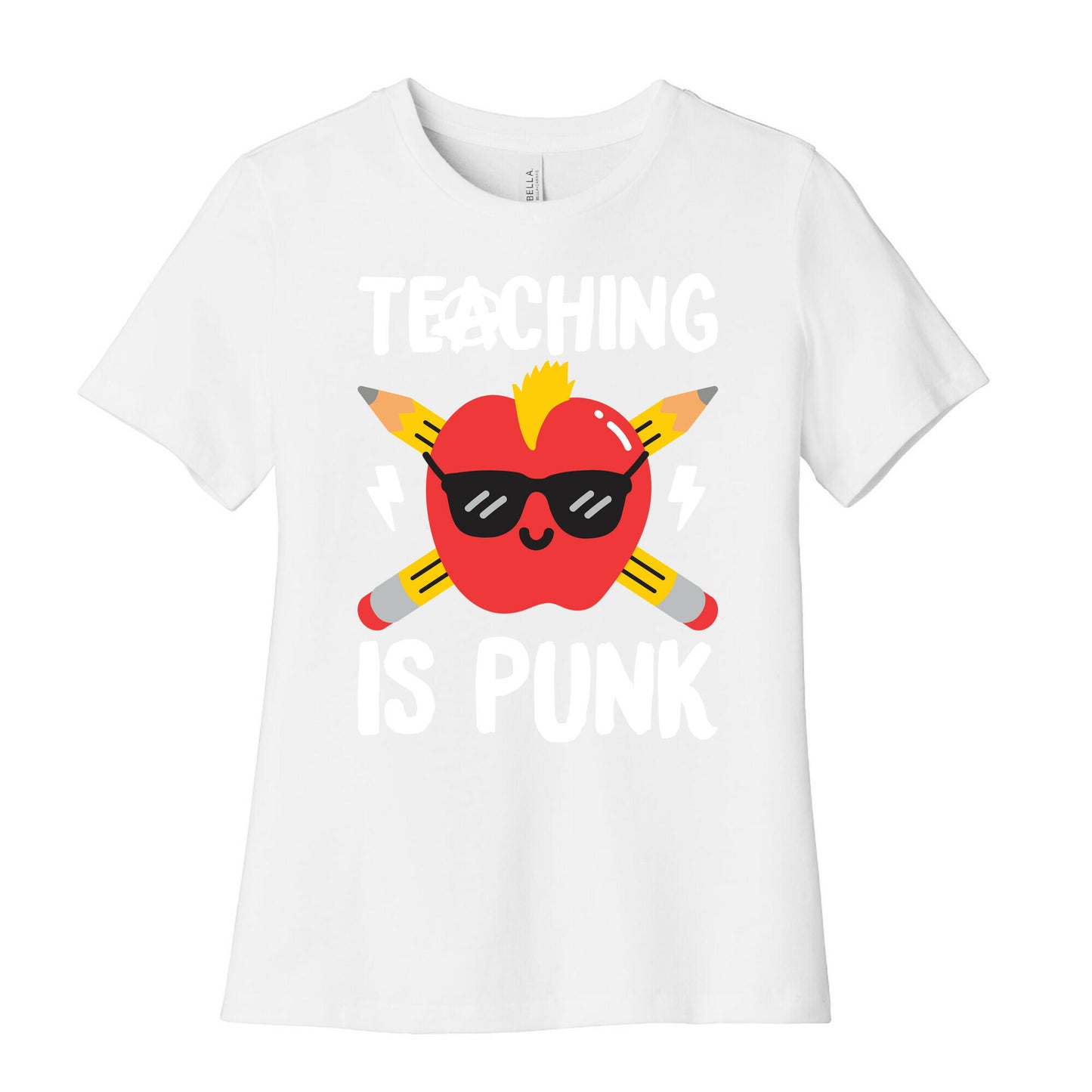 Teaching Is Punk Women's Cotton Tee