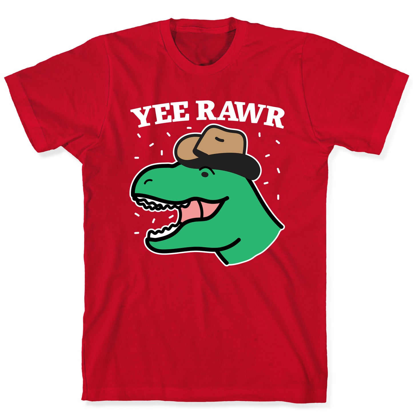 YEE RAWR Cowboy Dino T-Shirt