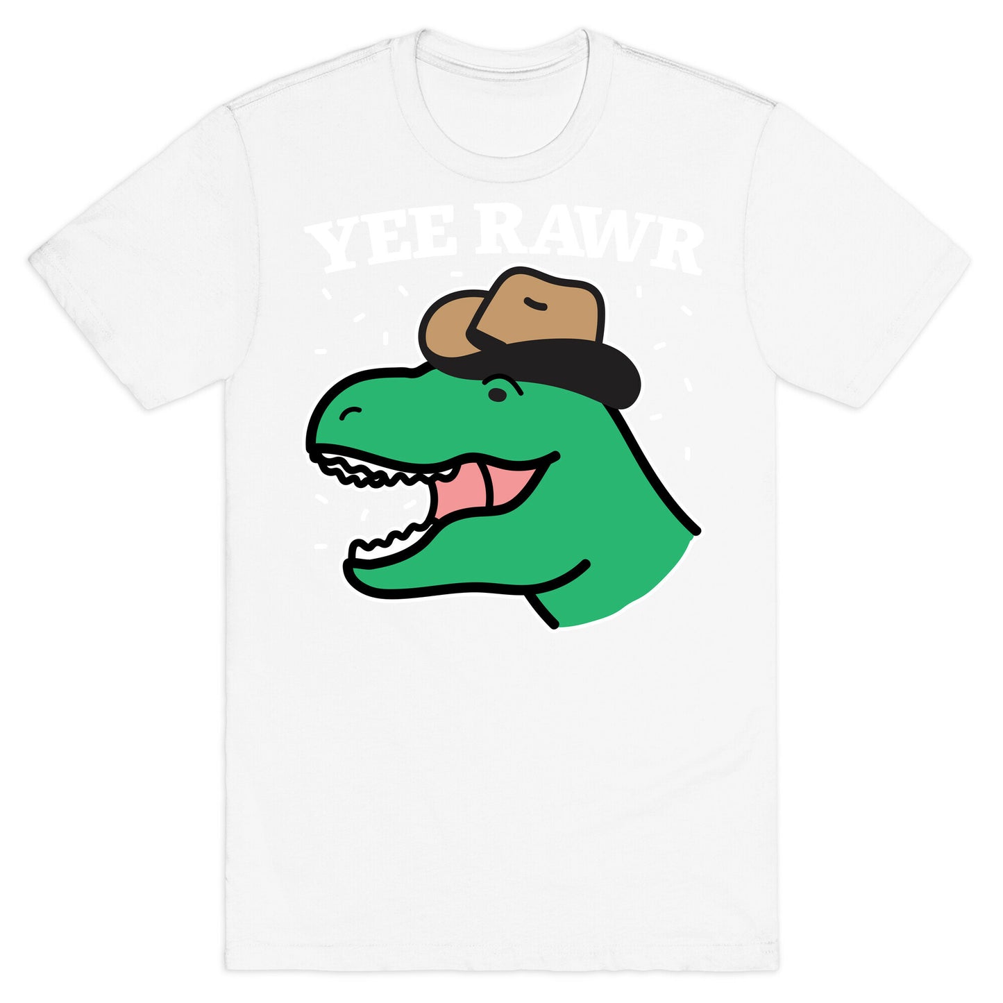 YEE RAWR Cowboy Dino T-Shirt