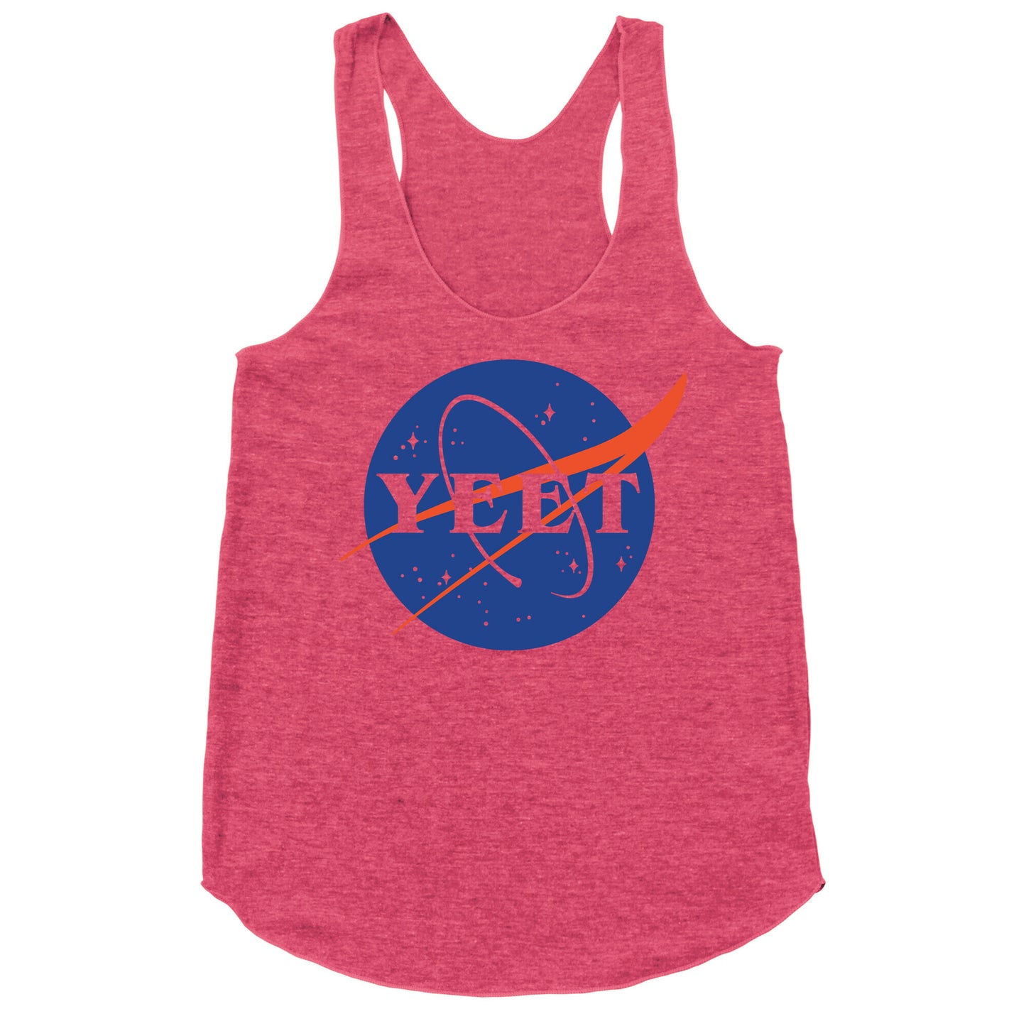 Yeet Nasa Logo Parody Racerback Tank