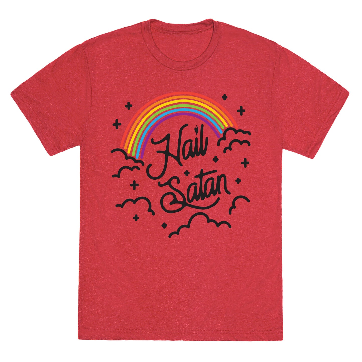 Hail Satan Rainbow Unisex Triblend Tee