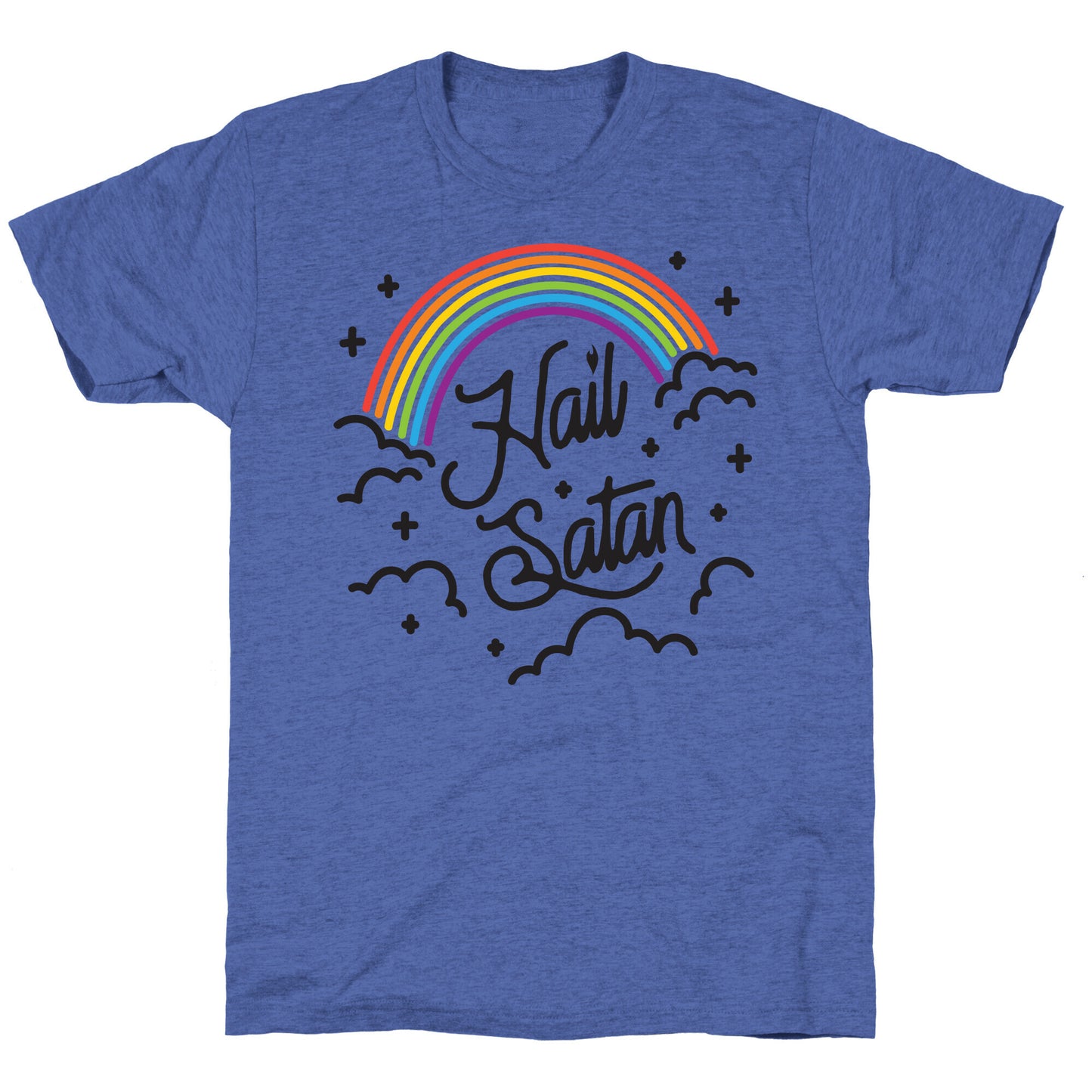 Hail Satan Rainbow Unisex Triblend Tee