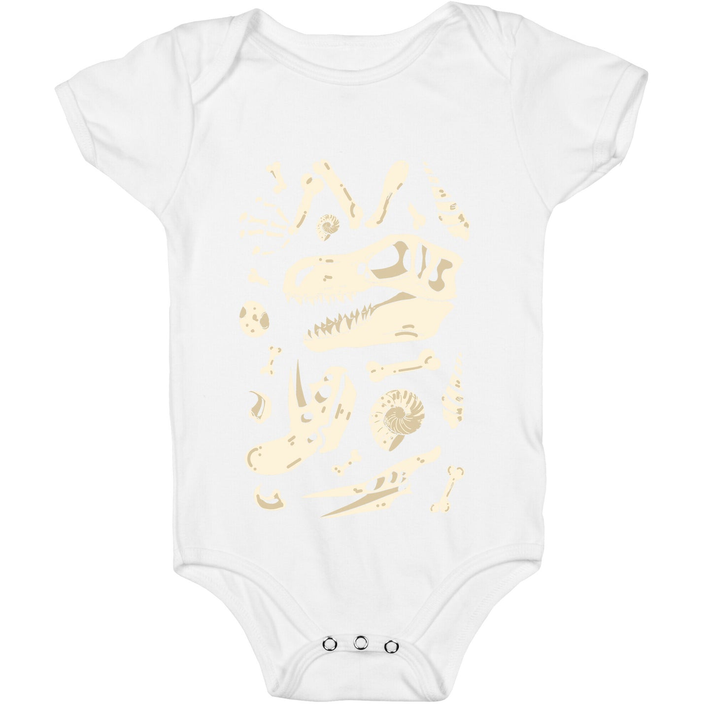 Dino Fossils Pattern Baby One Piece