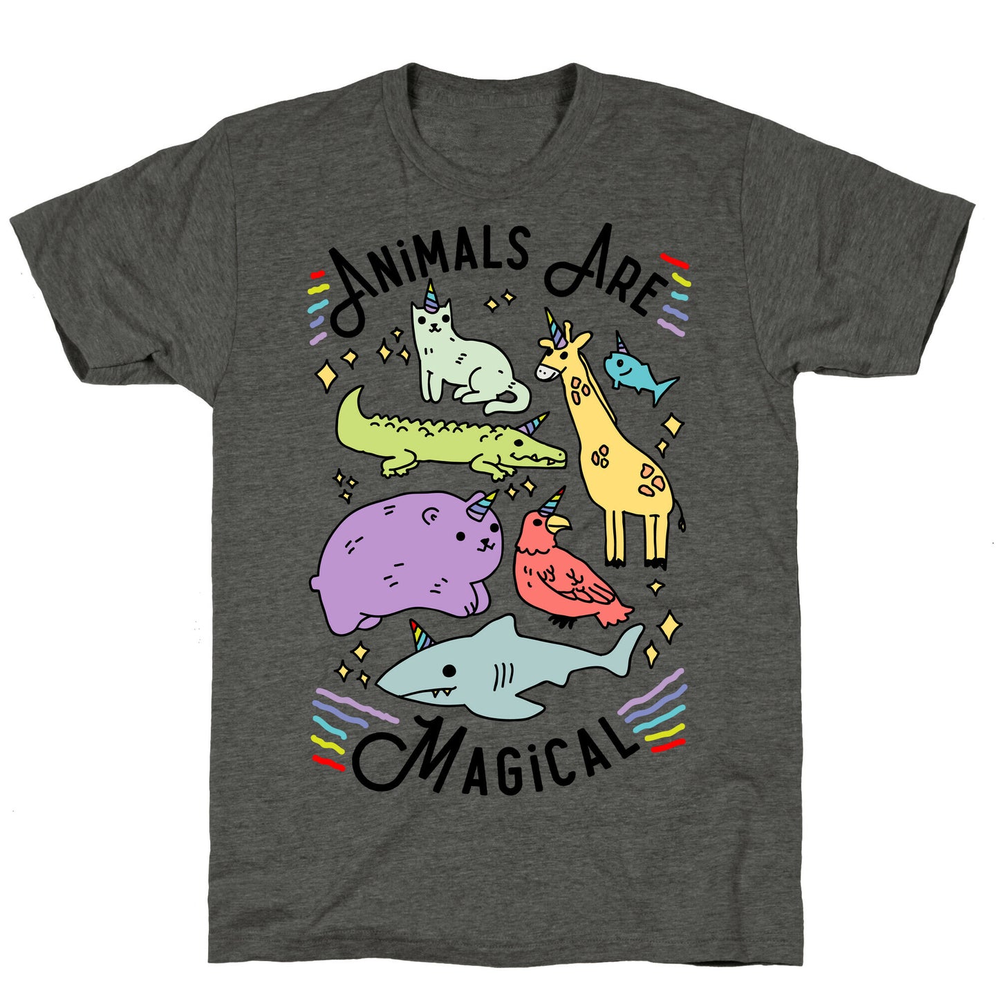 Animals Are Magical Unisex Triblend Tee