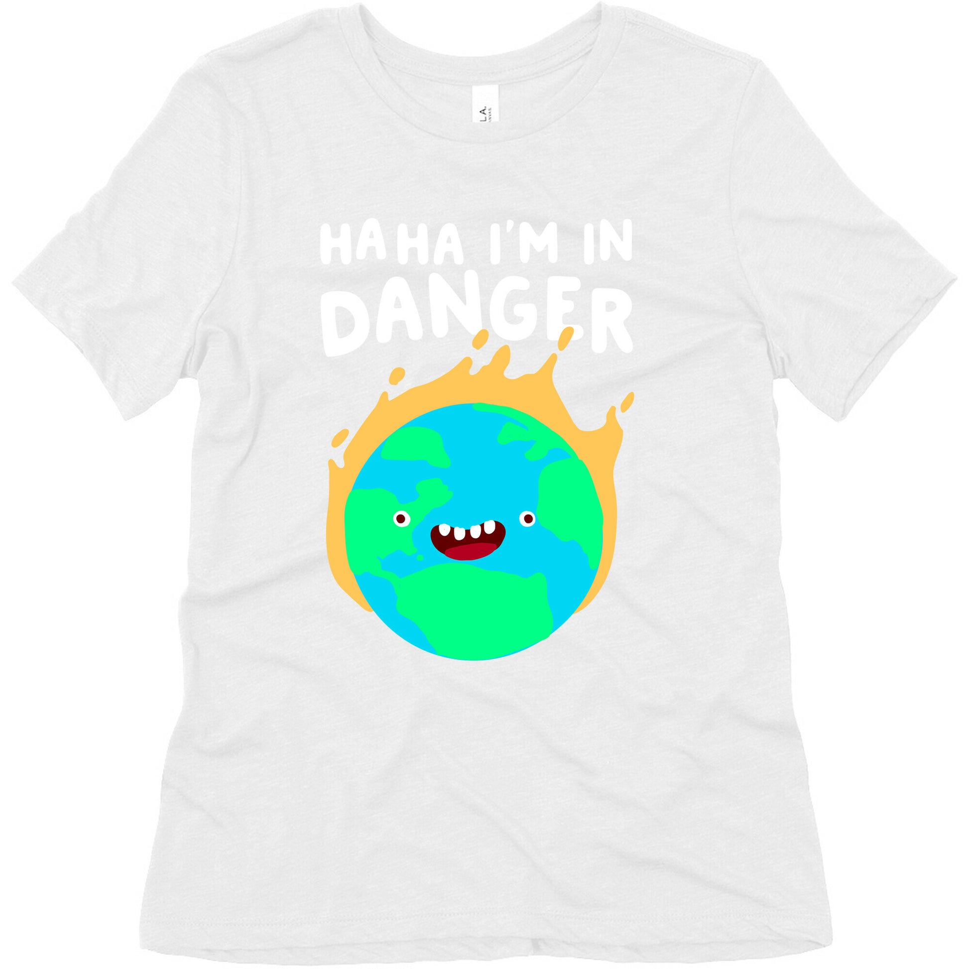 Ha ha I'm in Danger Earth Women's Triblend Tee