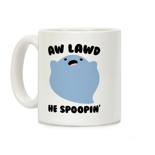 Aw Lawd He Spoopin' Ghost Parody Coffee Mug