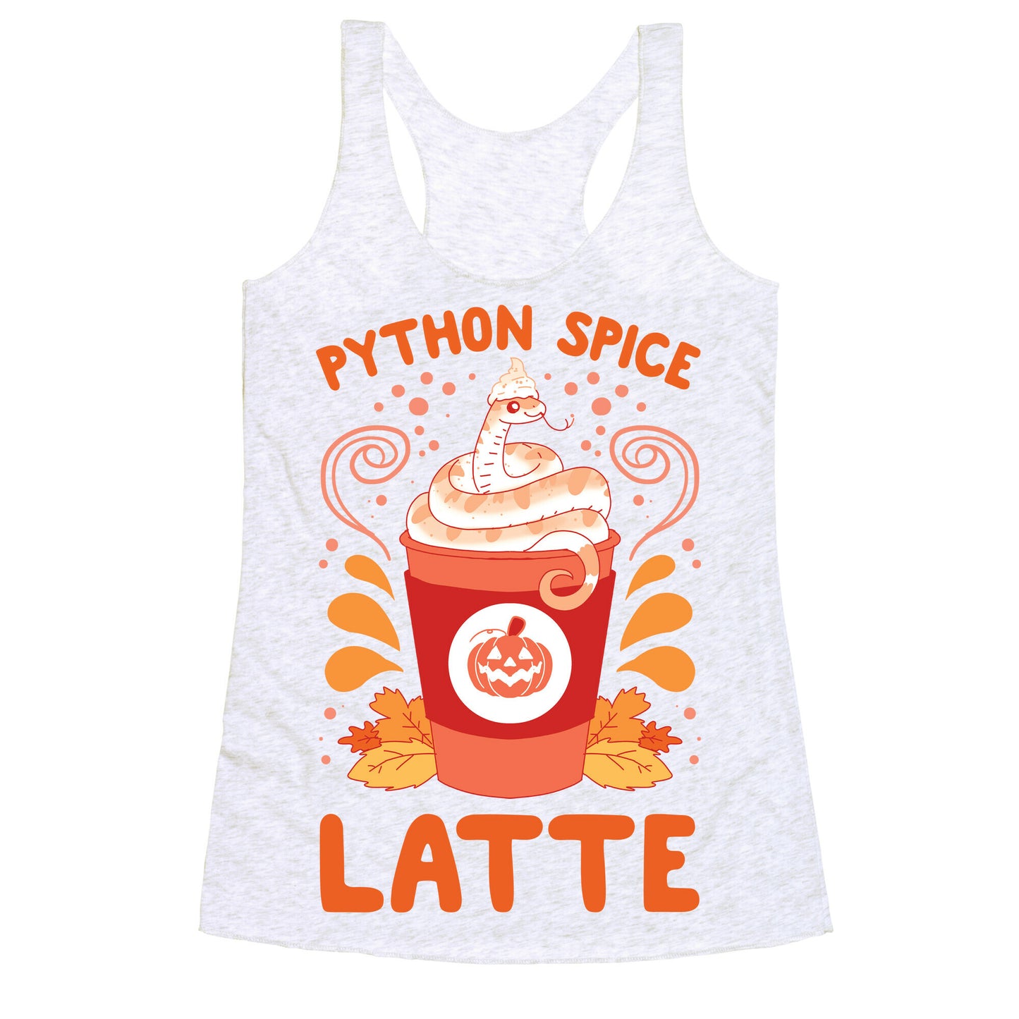 Python Spice Latte Racerback Tank