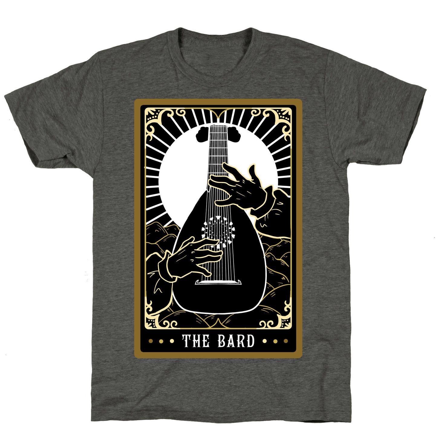 The Bard Tarot Card Unisex Triblend Tee