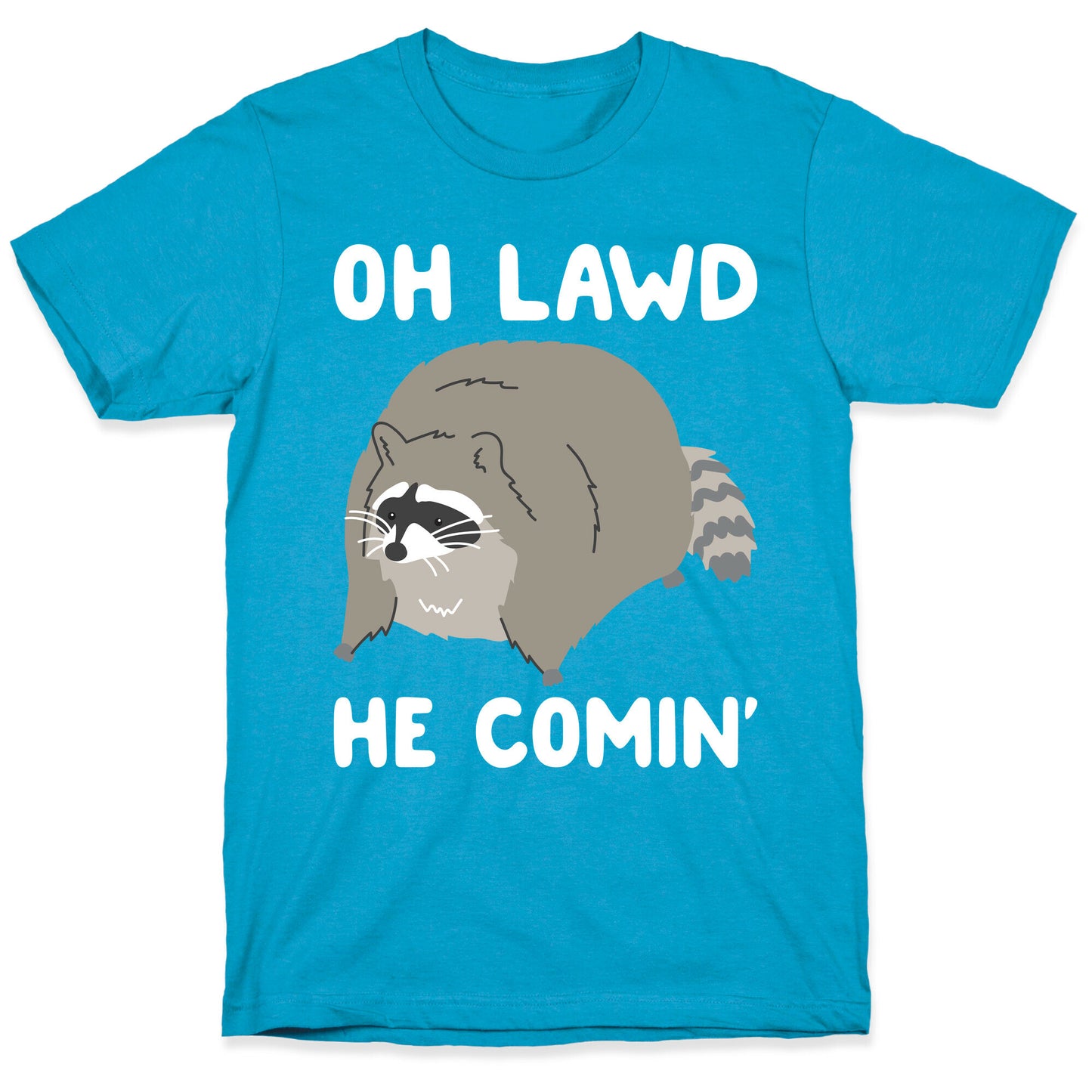 Oh Lawd He Comin' Raccoon Unisex Triblend Tee