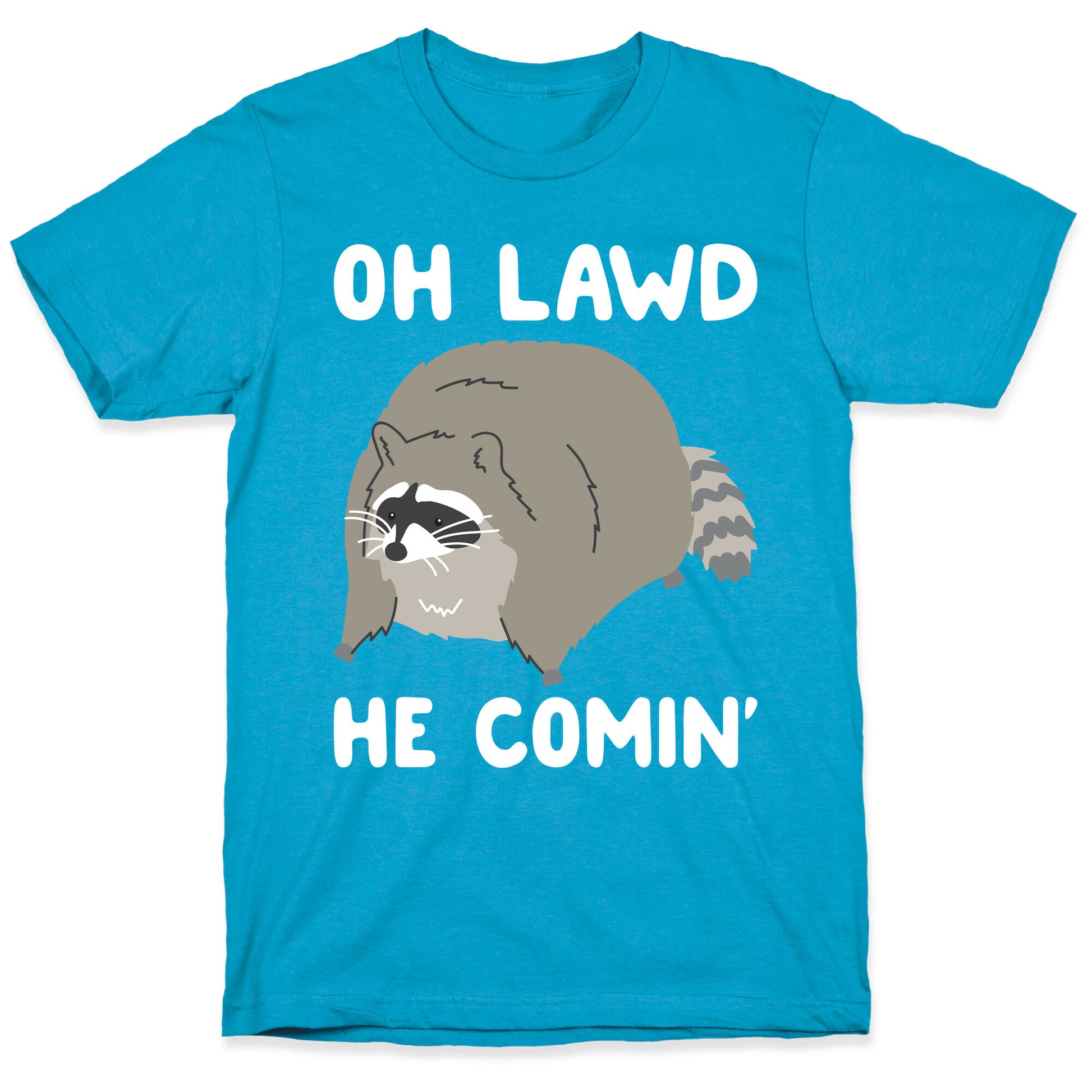 Oh Lawd He Comin' Raccoon Unisex Triblend Tee