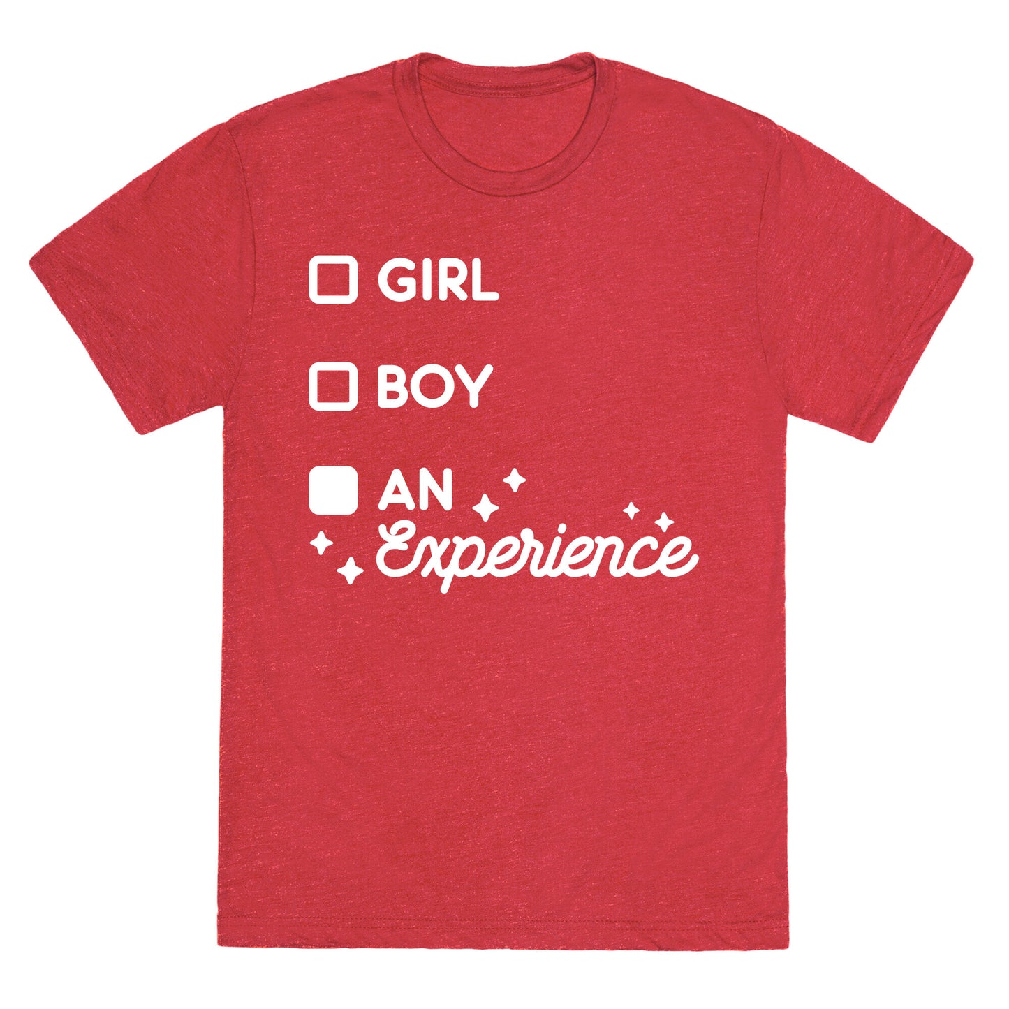 Girl, Boy, An Experience Checklist Unisex Triblend Tee
