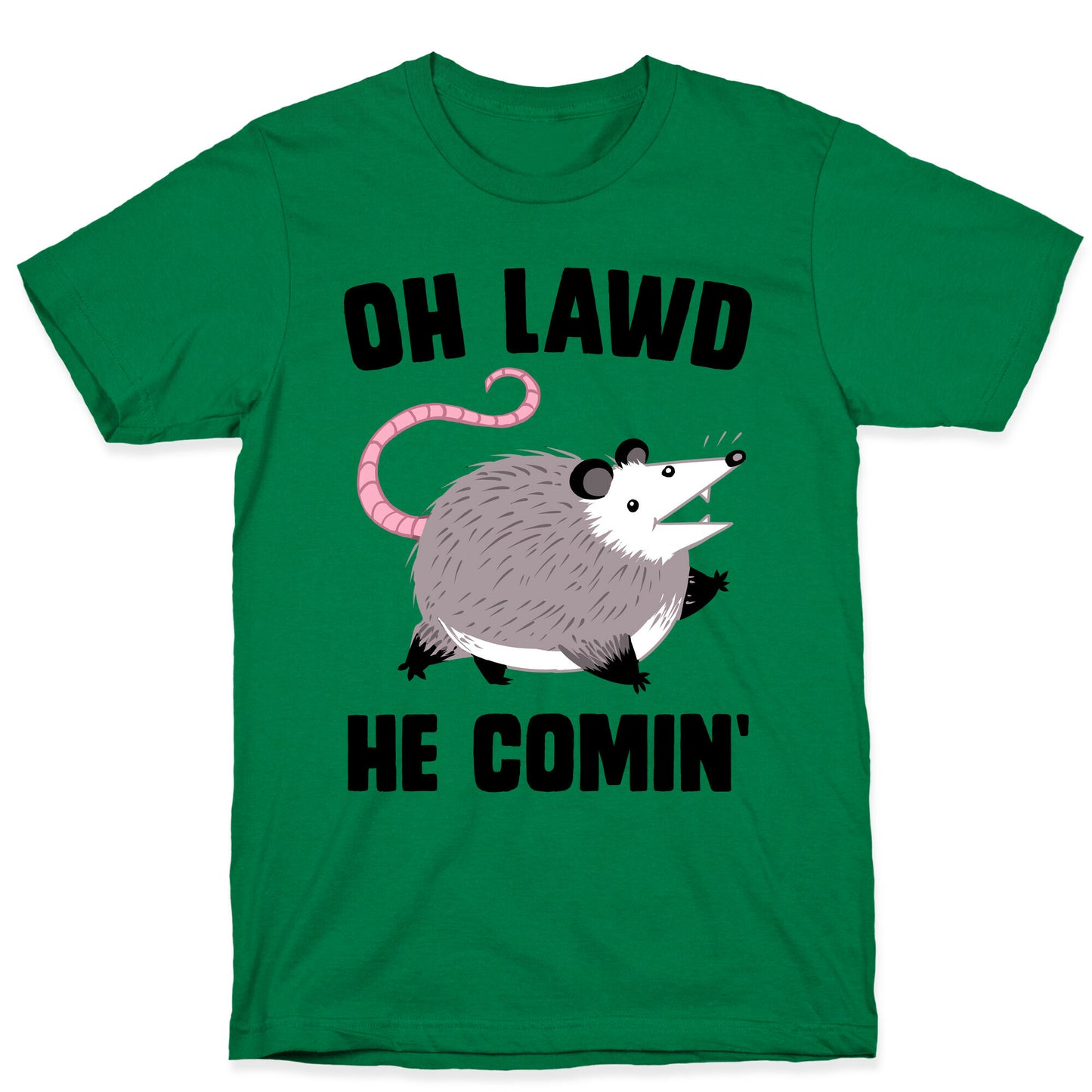 Oh Lawd He Comin' Possum T-Shirt