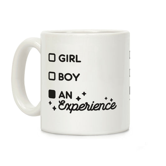 Girl, Boy, An Experience Checklist Coffee Mug