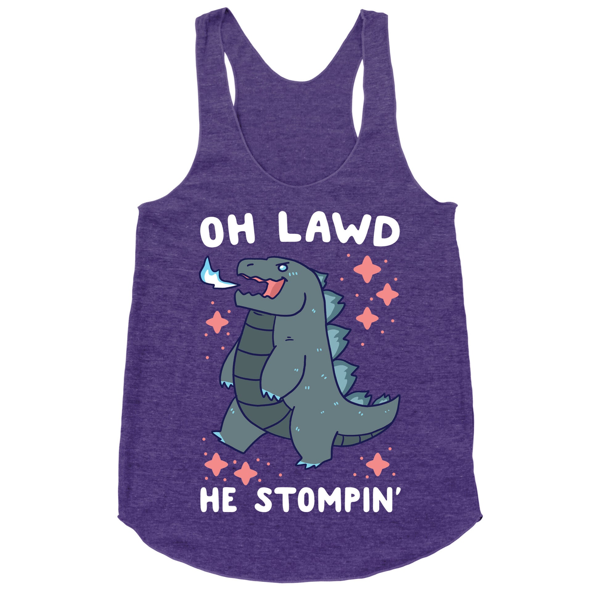 Oh Lawd, He Stompin' Racerback Tank