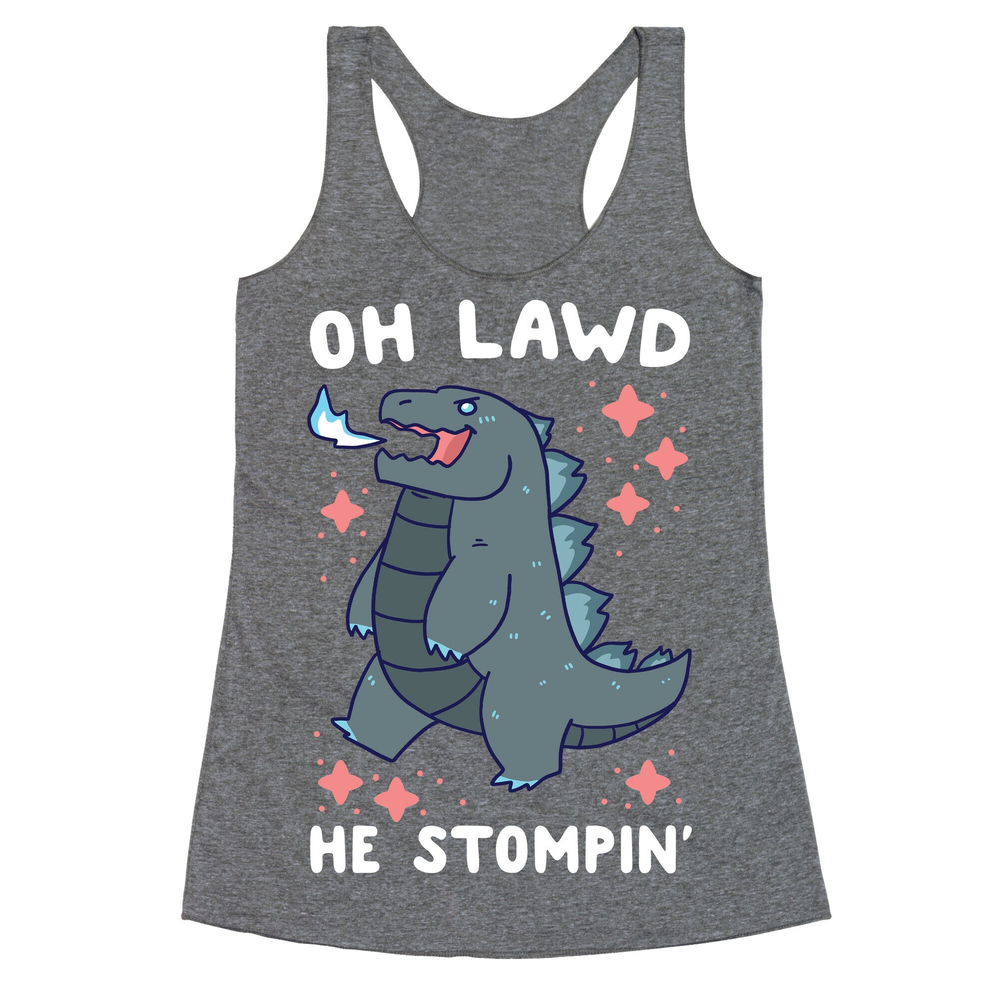 Oh Lawd, He Stompin' Racerback Tank