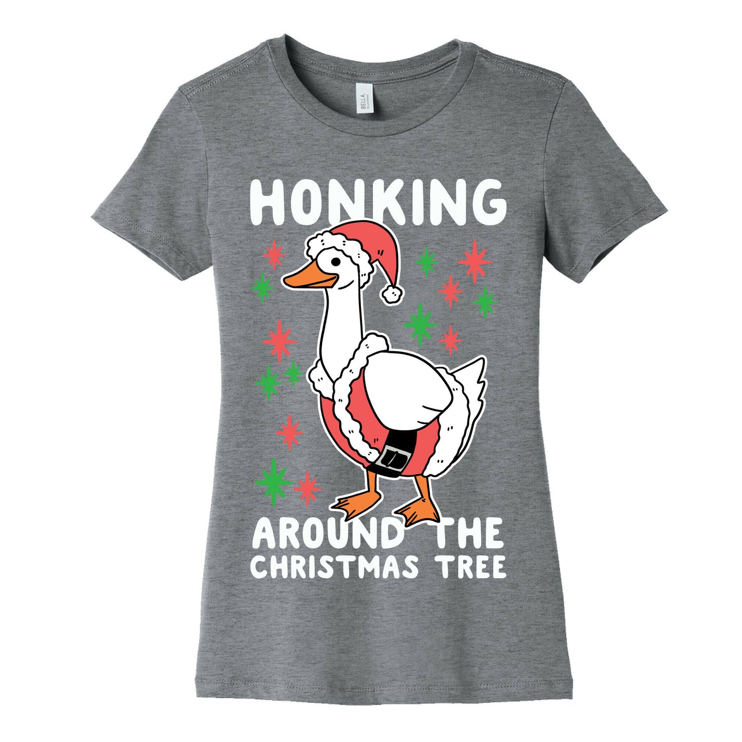 Honking Around the Christmas Tree Women's Cotton Tee