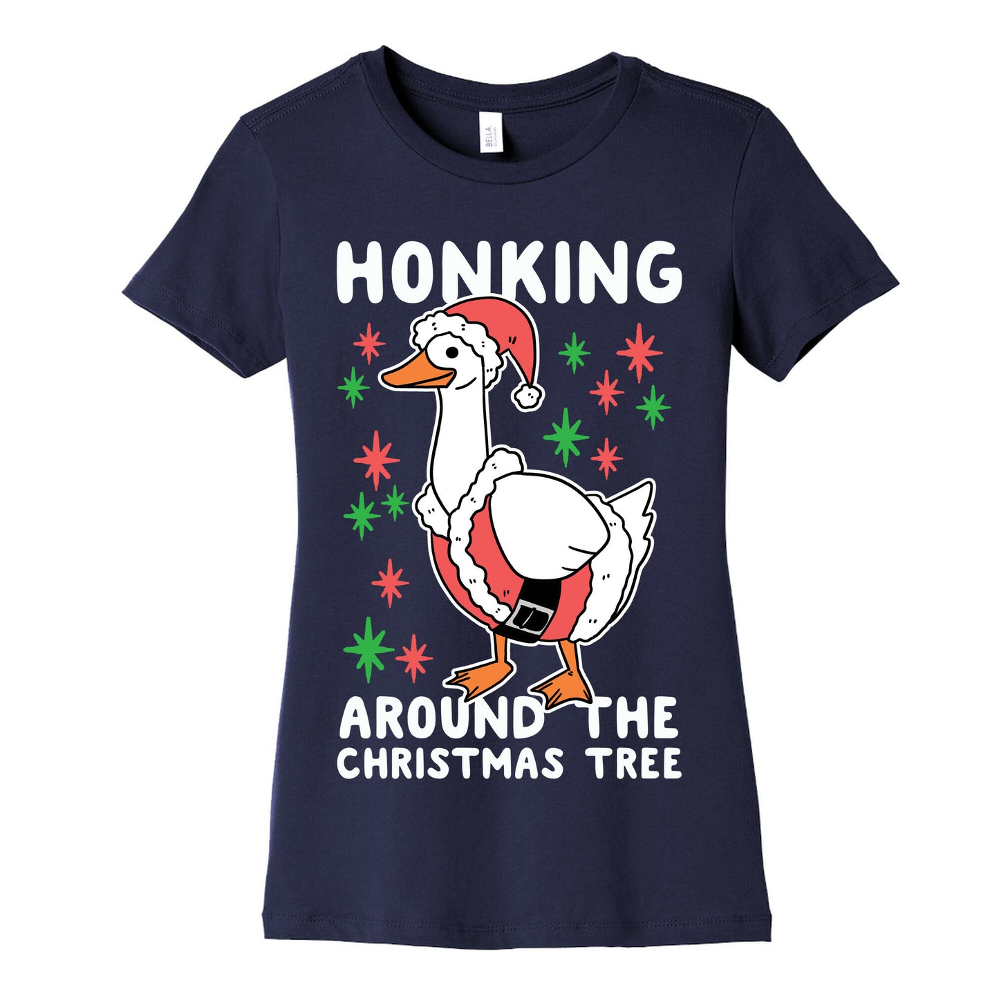 Honking Around the Christmas Tree Women's Cotton Tee