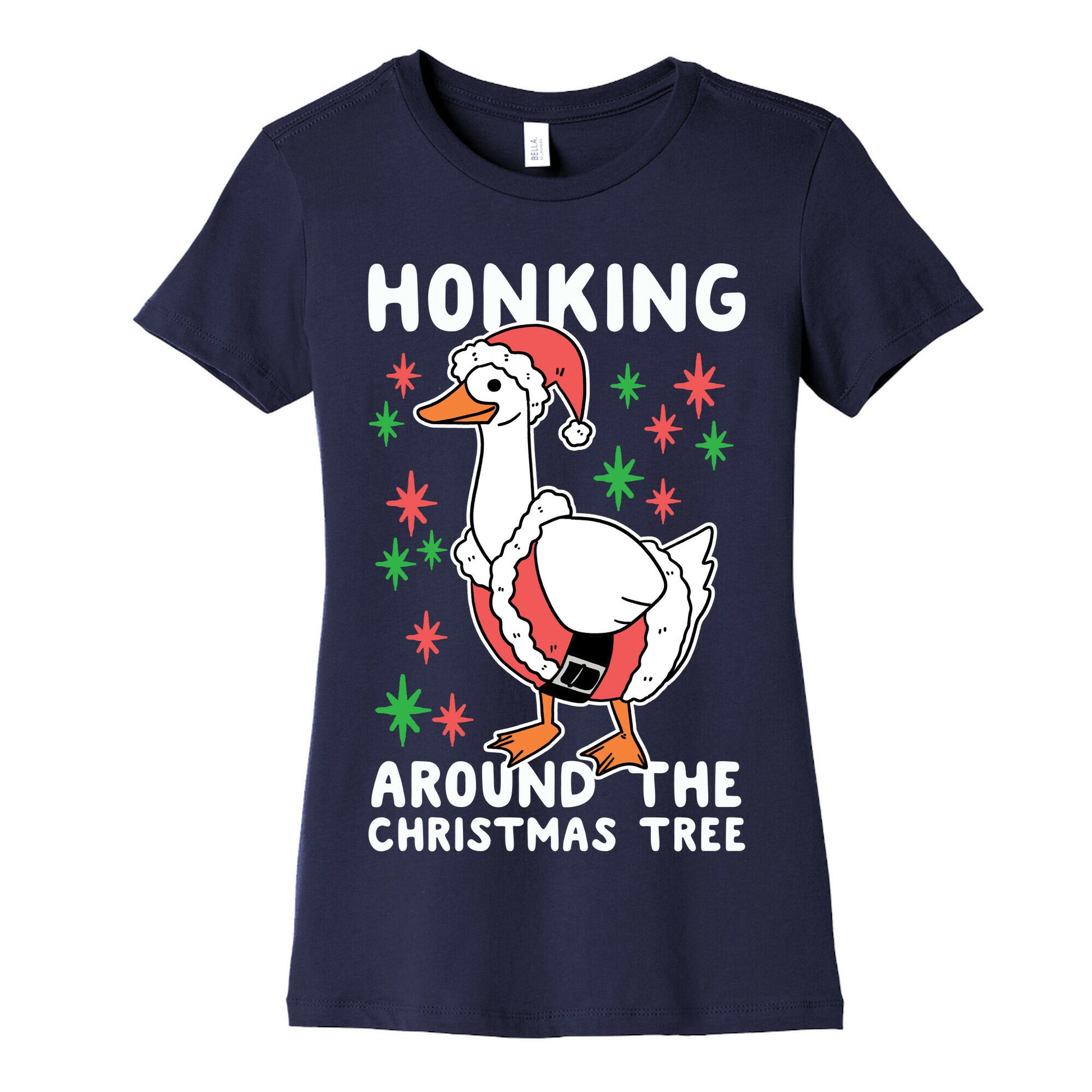 Honking Around the Christmas Tree  Women's Cotton Tee