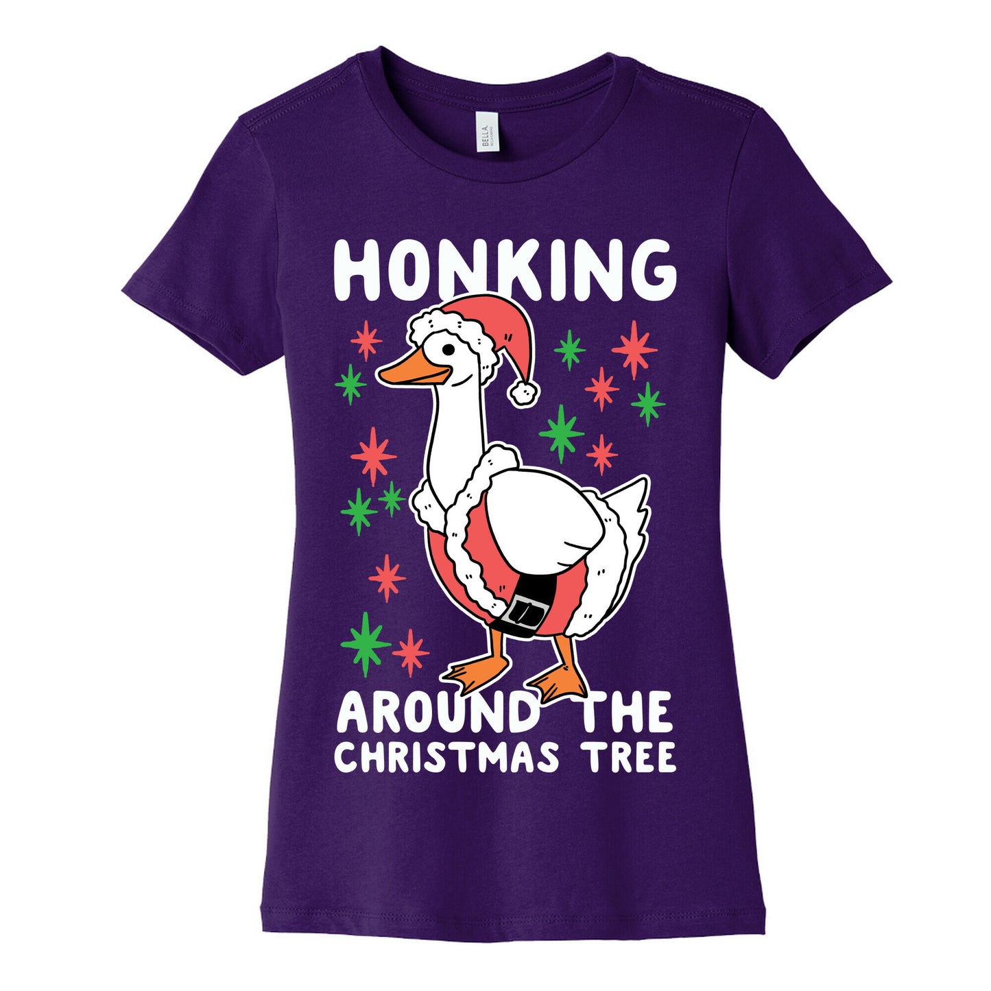 Honking Around the Christmas Tree Women's Cotton Tee