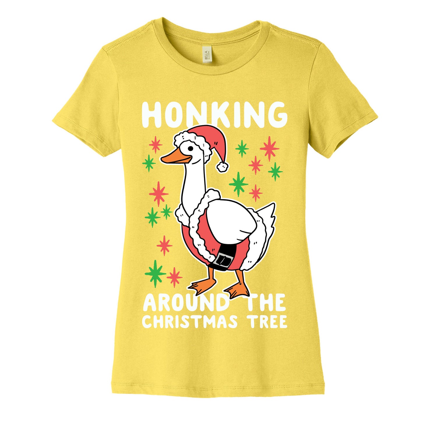 Honking Around the Christmas Tree Women's Cotton Tee