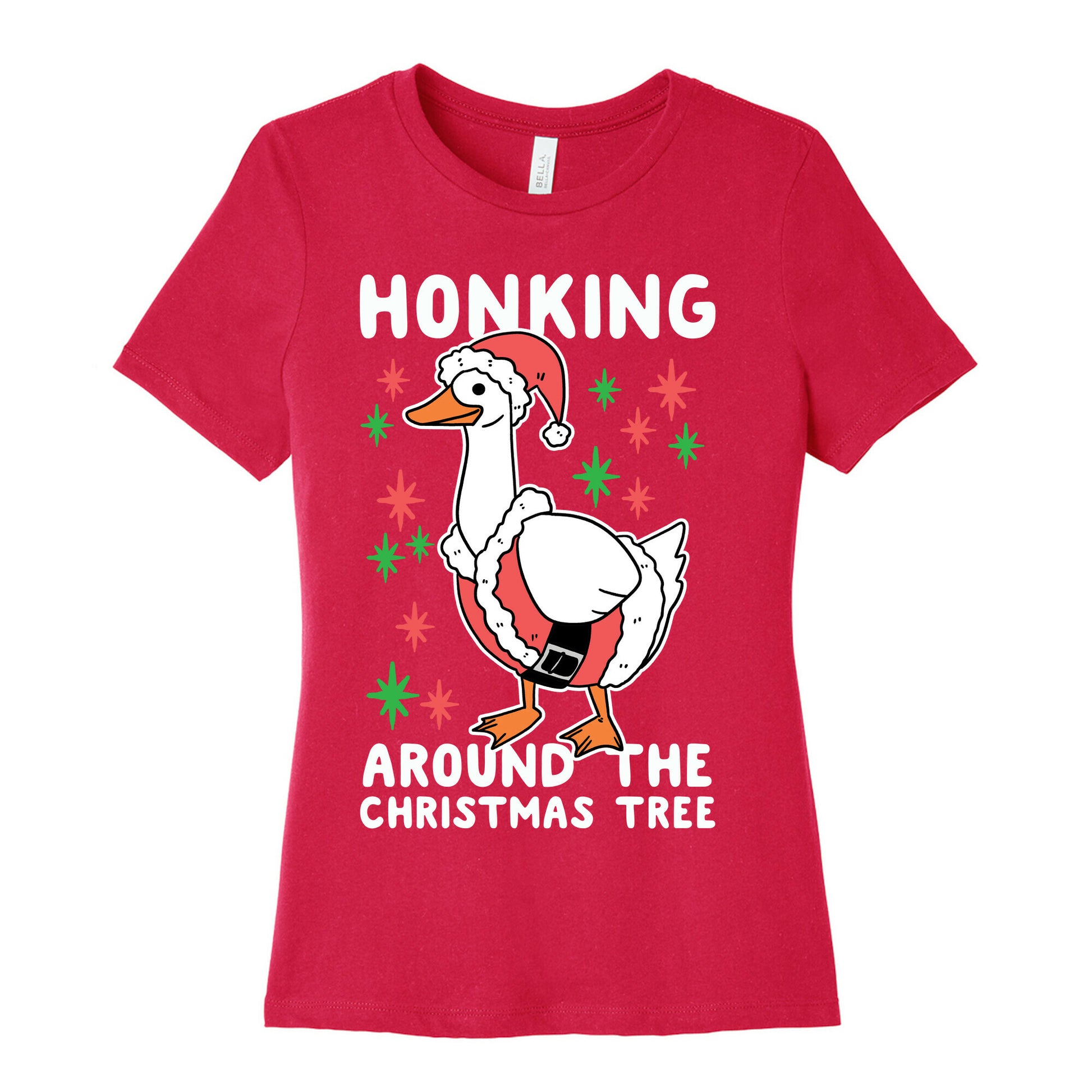 Honking Around the Christmas Tree  Women's Cotton Tee