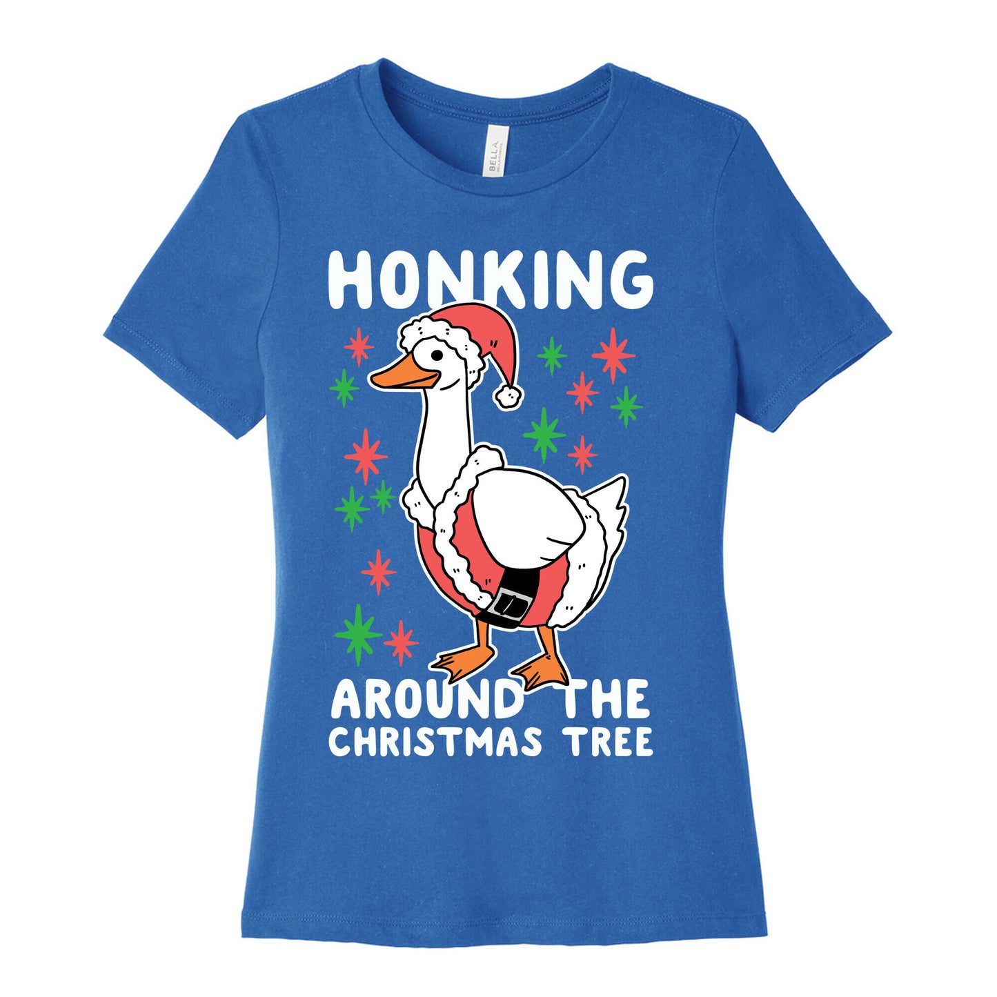 Honking Around the Christmas Tree Women's Cotton Tee