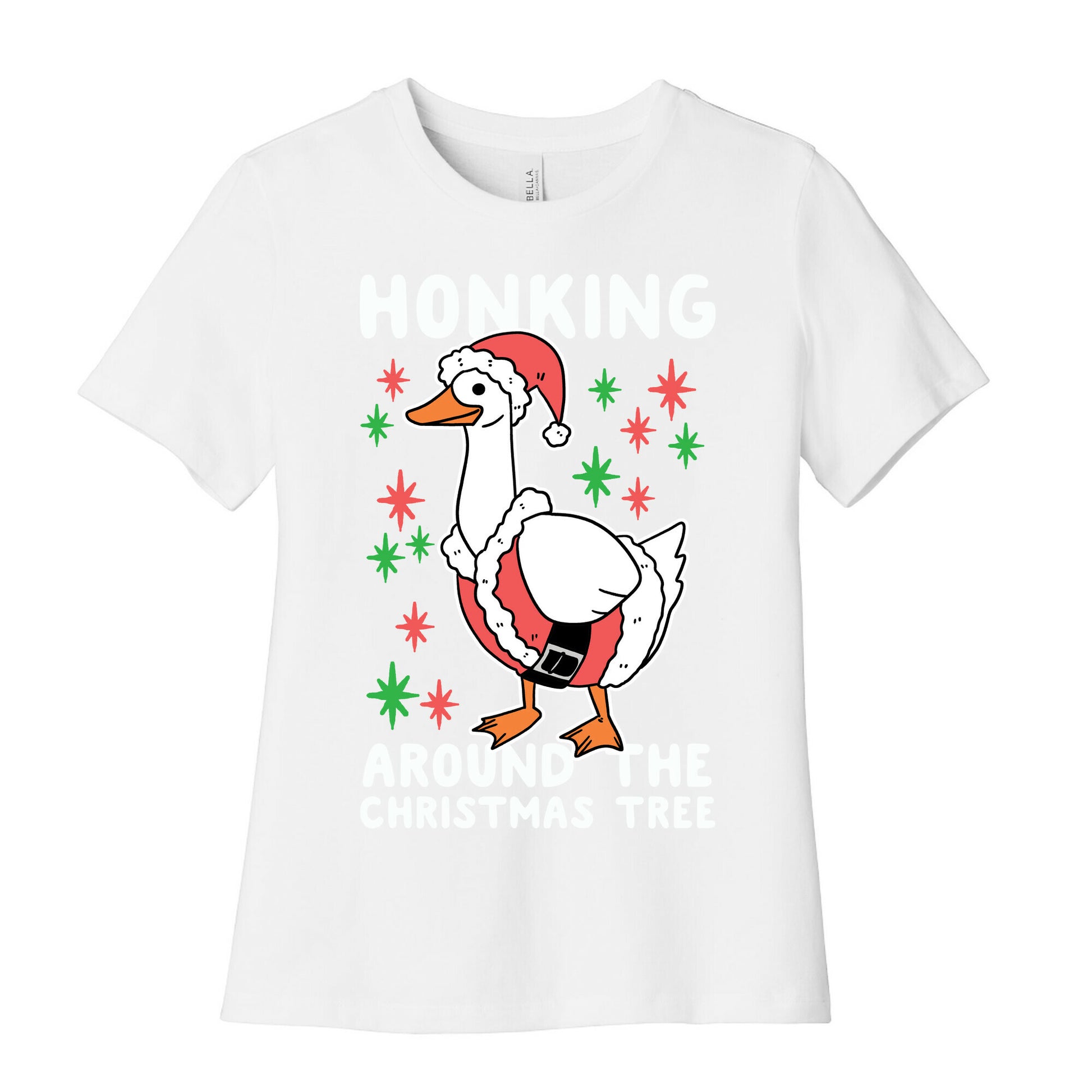 Honking Around the Christmas Tree  Women's Cotton Tee