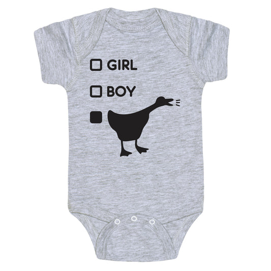 Girl Boy Goose Gender Baby One Piece