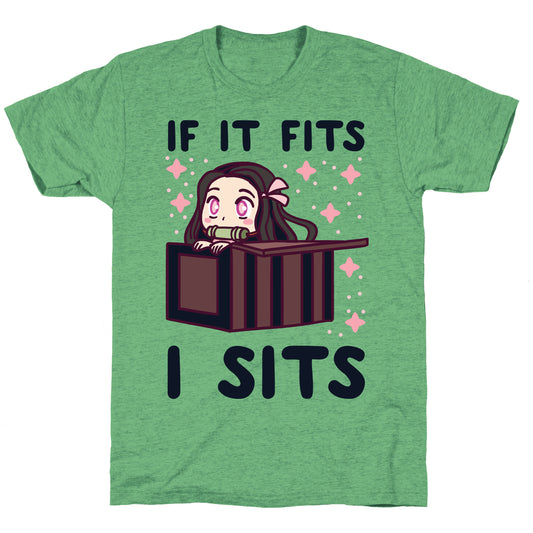 If It Fits, I Sits - Demon Slayer Unisex Triblend Tee