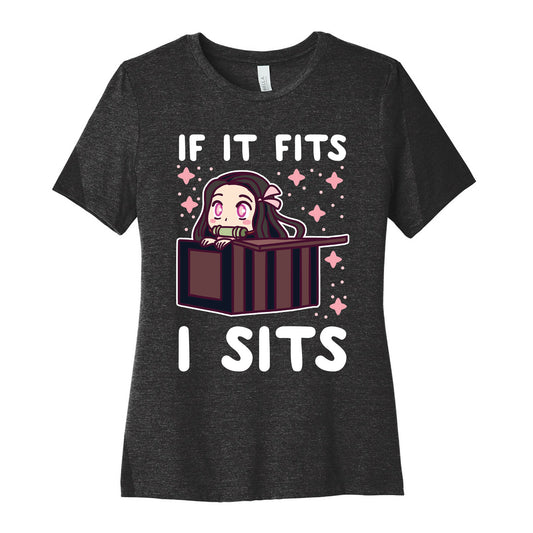 If It Fits, I Sits - Demon Slayer Women's Cotton Tee