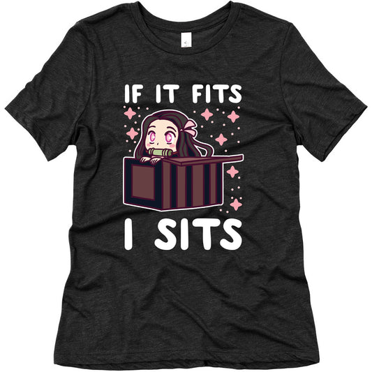 If It Fits, I Sits - Demon Slayer Women's Triblend Tee