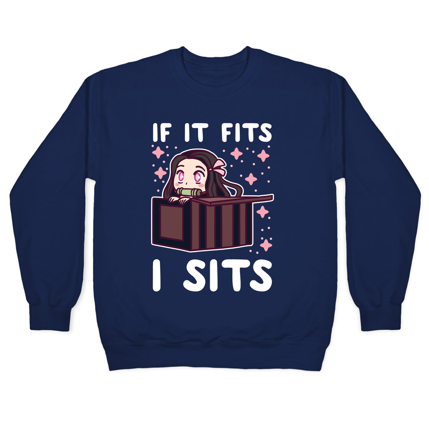 If It Fits, I Sits - Demon Slayer Crewneck Sweatshirt