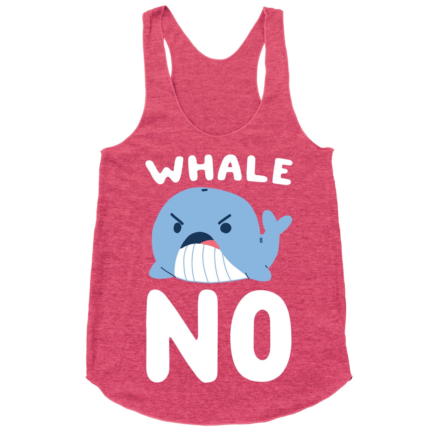 Whale No Racerback Tank