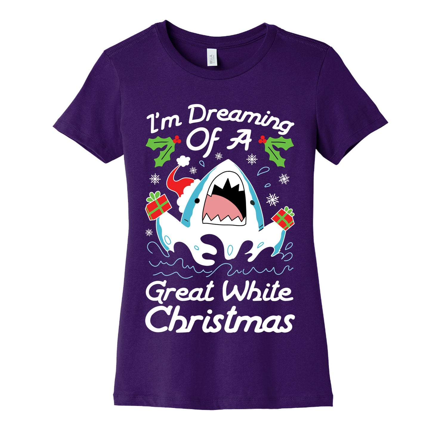 I'm Dreaming Of A Great White Christmas Women's Cotton Tee