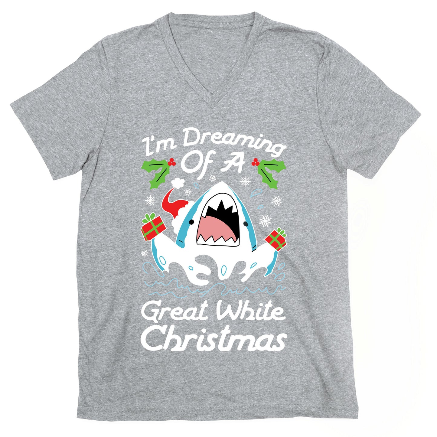 I'm Dreaming Of A Great White Christmas V-Neck
