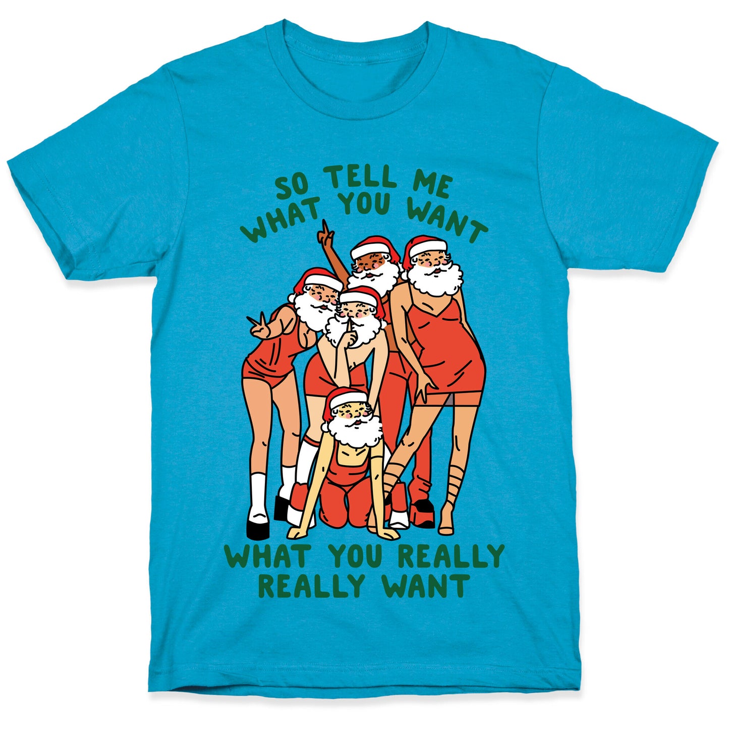 Tell Me What You Want Santa Spice Unisex Triblend Tee