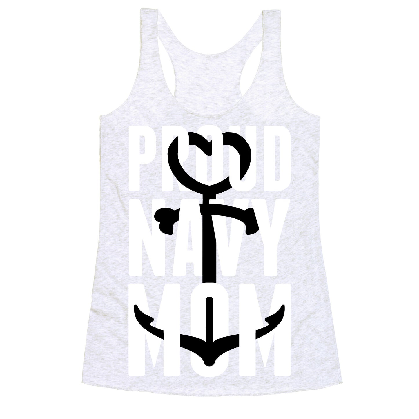 Proud Navy Mom Racerback Tank